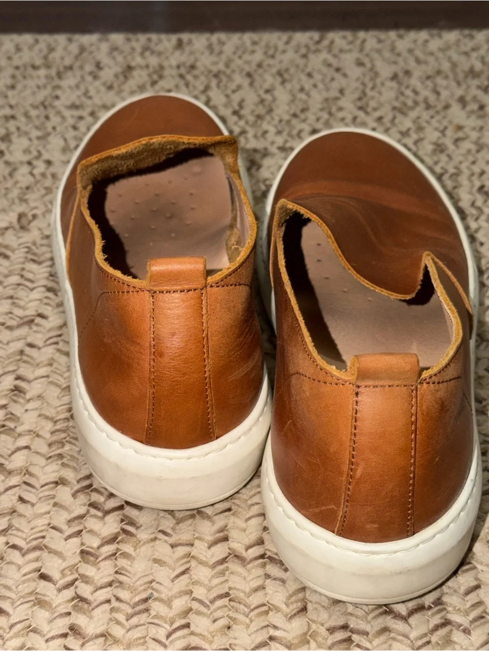 Huckberry Astorflex Wakeflex Patnoflex Casual Tan Leather Slip On Shoe Size 42 9